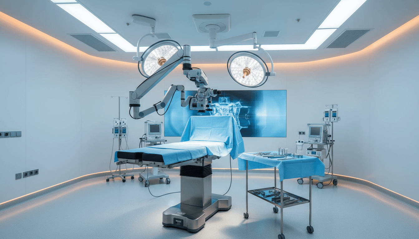 Advanced operating room with microsurgical equipment