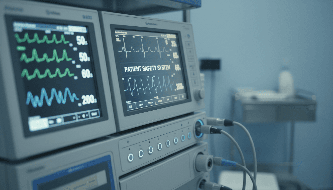 Anesthesia monitoring systems and patient safety equipment